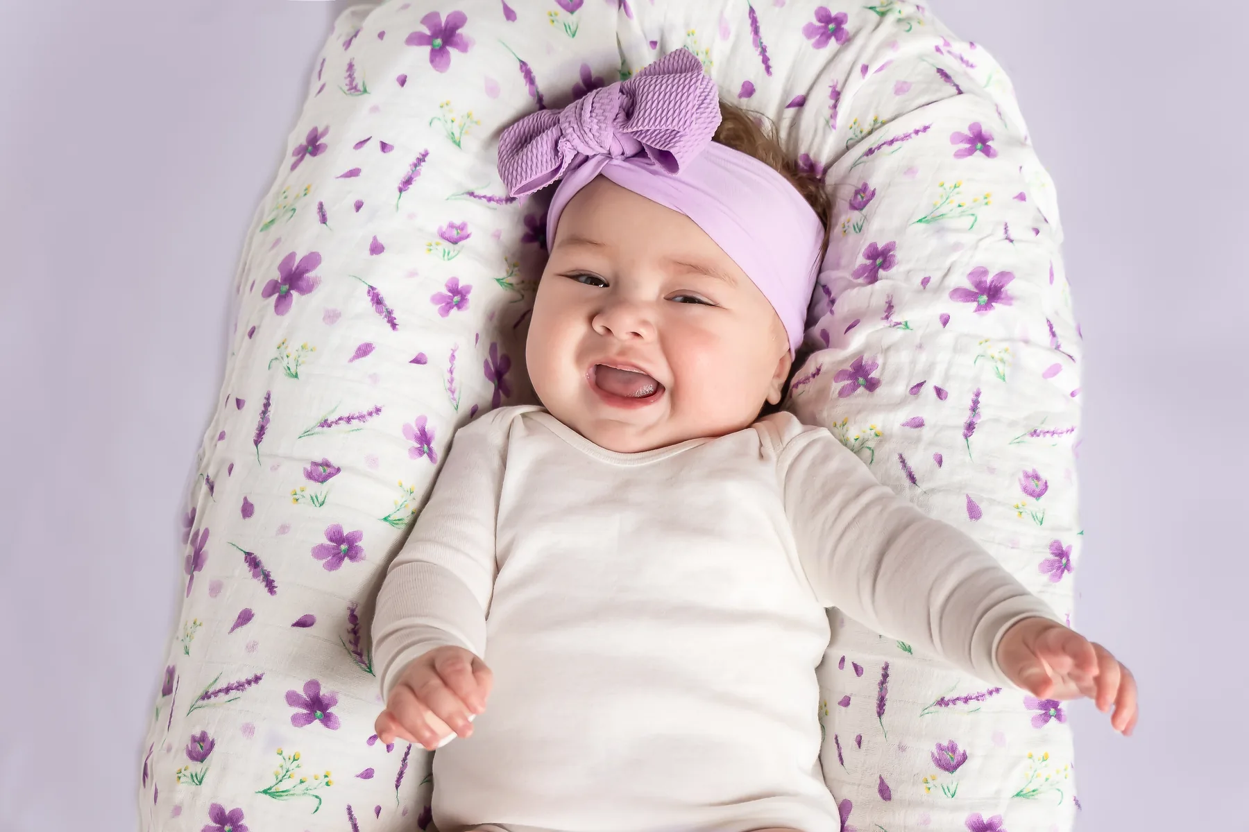 Floral Mama Cookie bamboo muslin swaddle blanket set photo 3